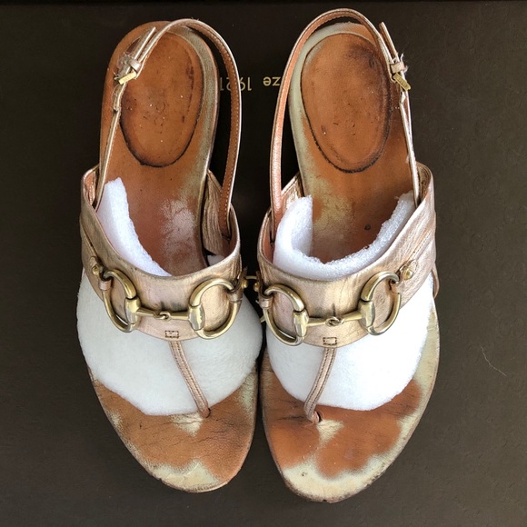 Authentic Gucci Horse bit Sandals size 7.5 B - Picture 2 of 6